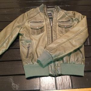 Xoxo leather bomber